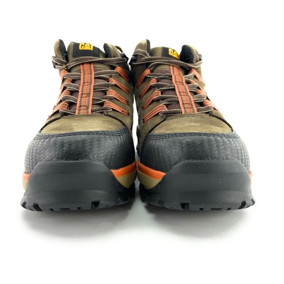 Caterpillar Men's Utilize Wp Alloy Toe Brown Boots - Picture 5 of 10